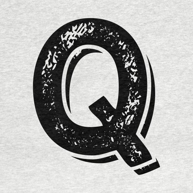 Capital Letter Q Name Initial Monogram by FTF DESIGNS